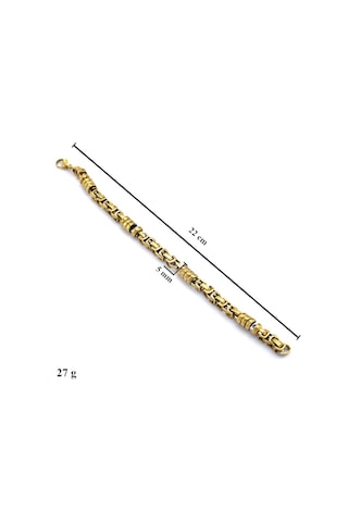 FerizZ Altın Kaplama Kral Model Erkek Bileklik EBLK- 275