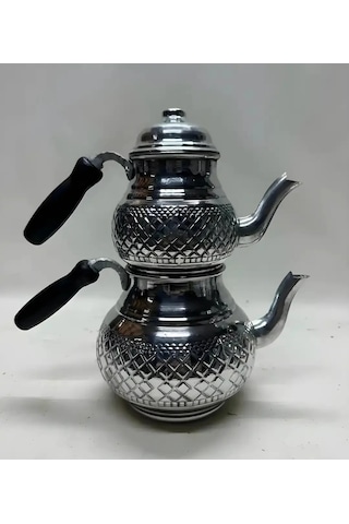 Desenli Aliminyum Takım Demlik