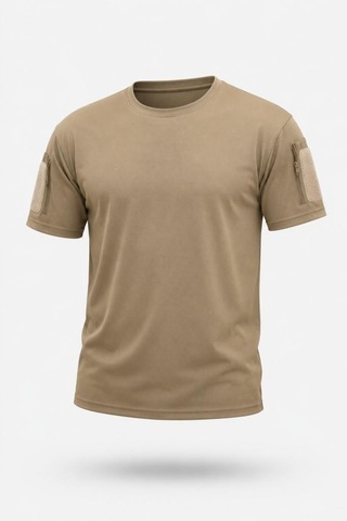 Terrien Premium Parça Unisex Moda Single Sword Bisiklet Yaka Kısa Kol Taktik T-shirt Çok Renkli