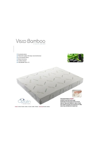 Uzunbebe Opalin 160X200 Çift Kişilik Bamboo Visco Ortopedik Bambu Yatak