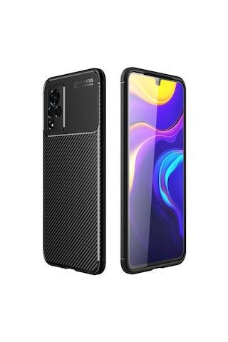 Vivo V21 Kılıf Zore Negro Silikon Kapak Siyah