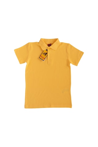 Angelos Girls Kız Çocuk Okul Tarz %100 Pamuk T-shirt -5-17 Yaş Ag006 Sarı