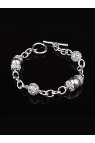 925 Ayar Gümüş Geometrik Bileklik