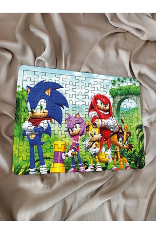 Çocuk Puzzle Ahşap Süper Sonic 108 Parça Mobilya