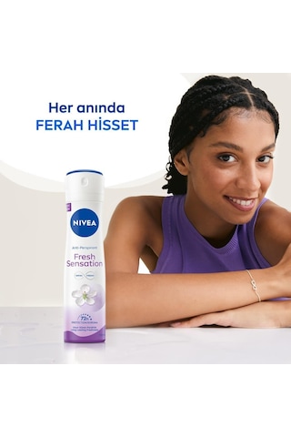Nivea Fresh Sensation Kadın Ve Erkek Sprey Deodorant 150 Ml,72 Saat perspirant Koruma,uzun Süren Ferahlık X2