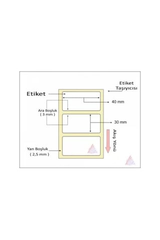 Termal Barkod Etiketi 30x40 1500 Lük Diğer