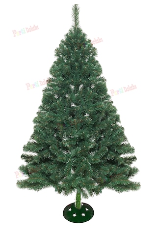 180cm Yılbaşı Ağacı Yeşil Çam Ağacı Demir Ayak