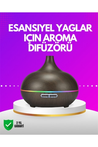 Zamanlayıcılı Ve Otomatik Kapanmalı Aromaterapi Nemlendirici Difüzör -