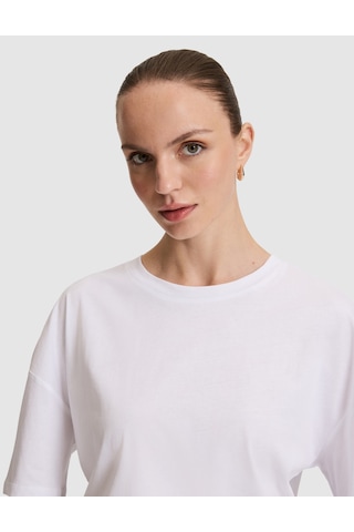 Pierre Cardin Kadın Beyaz Tişört 50325455-vr013