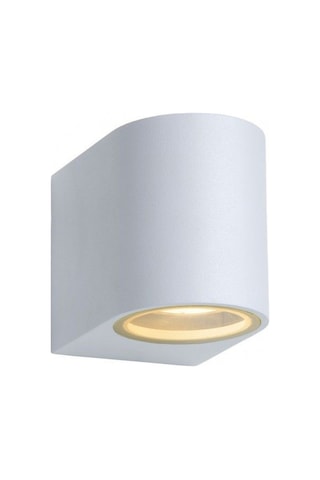 Tek Yönlü İç - Dış Mekan Dekoratif Aplik - Amber I Ampul Dahil Beyaz