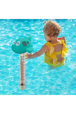 Suntek Yüzer Havuz Termometresi Jakuzi Akvaryumlar Uçak-şekli