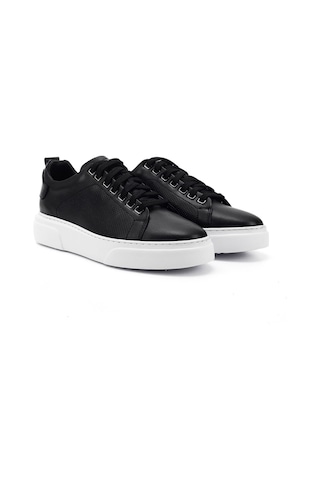 Gönderi(R) Erkek Siyah Bağcıklı Hakiki Deri Sneaker Ddma83531875 Siyah