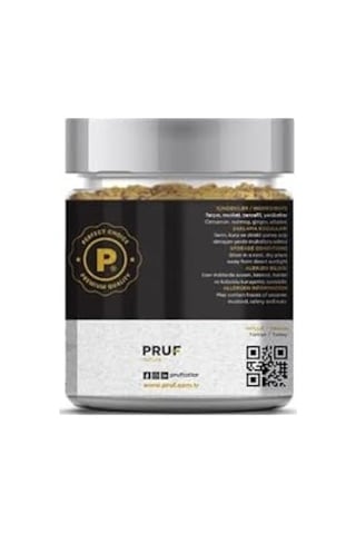 Pruf Elmalı Turta Baharatı, Pie Spice , 145 Gr Cam Kavanoz