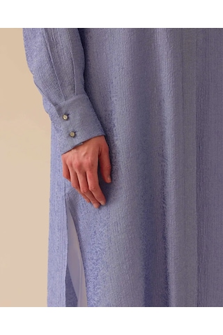 Scl Oversized Midi Gömlek Yaka Kadın Tunik - Günlük Şıklık