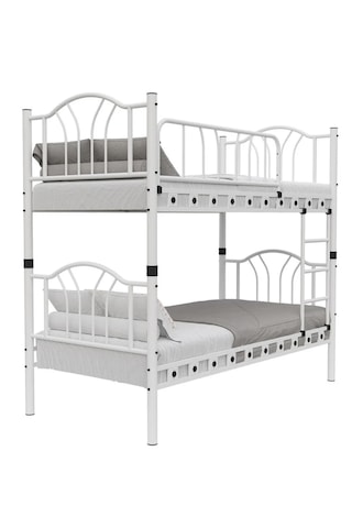 Missidea Bella Vintage Esintili Lüks Metal Ranza Beyaz 90x190 Cm 90 x 190
