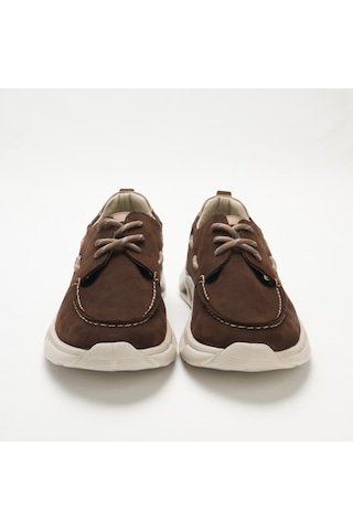 Sneaker Erkek Og-2410 John May 034-132 T-etiket90 Kahve Nubuk-bej Dana Süet Kahverengi