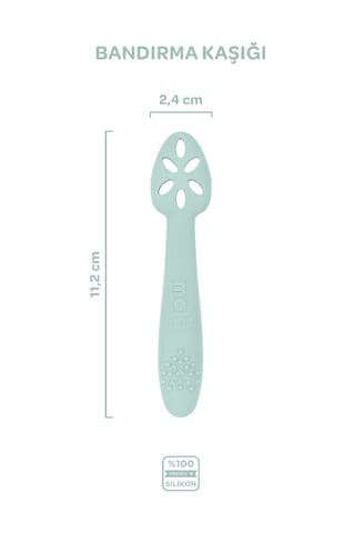 Silikon Alıştırma Kaşığı Spring Yeşil