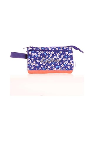Kaukko Hat Accordion Kalem Çantası Navy Blue Flowers K2677