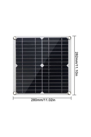 Mufunye Yüksek Verimli Monokristal Güneş Paneli Ve Kontrol Cihazı - 40w, Ip64 Su Geçirmez, Kamp & Gezi İçin