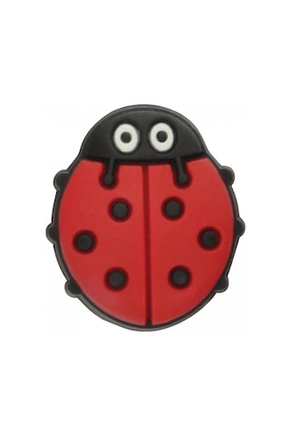 Crocs Jibbits Kırmızı Ladybug Terlik Süsü 001