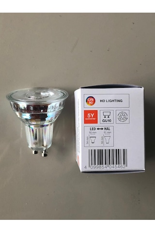 5 Adet Ledvance Gu 10 Dimli Led 4.5w 50w 350 Lümen 3000 Kelvin