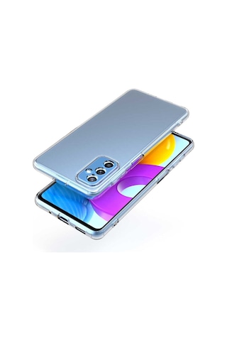 Samsung Galaxy Uyumlu M52 Kılıf Ultra Ince Esnek Süper Silikon 0.3mm R91346:şeffaf