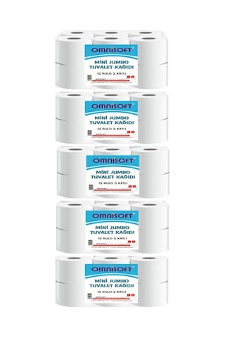 Omnisoft Mini Jumbo Tuvalet Kağıdı 5 x 12 Rulo