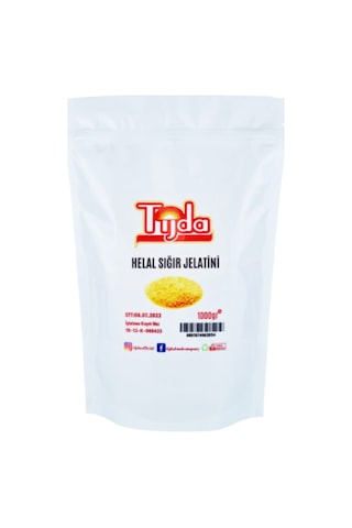 Tijda Helal Toz Sığır Jelatin 1 KG Tijda Helal Toz Sığır Jelatin 1 KG