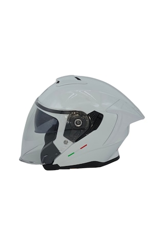 Arwic Yarım Motosiklet Kaskı Ar836 Güneş Vizörlü Ece-r 22.06 Beyaz