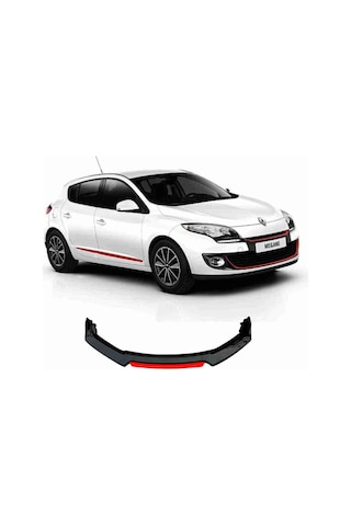 Sm Motors Megane 3 Lip 4 Parça Kırmızı / Tampon Eki Tyc00212404436