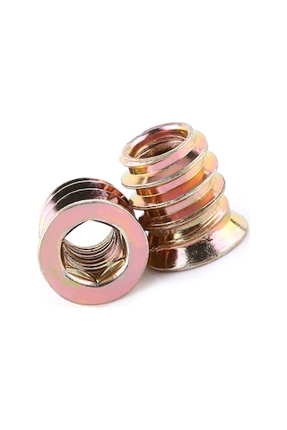 Vkemall Ahşap İçin Çelik Konik Somun M6x13mm 20 Adet - Paslanmaz Kaplama, İç Altıgenli, Tek Taraflı Montaj Diğer