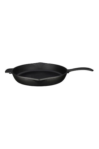 Lava Döküm Kızartma Tavası 34 CM Siyah Yuvarlak