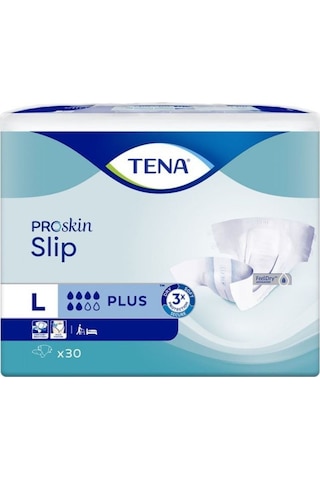 Proskin Slip Plus Bel Bantlı Hasta Bezi, Büyük Boy L , 6 Damla, 30'lu 4 Paket 120 Adet L