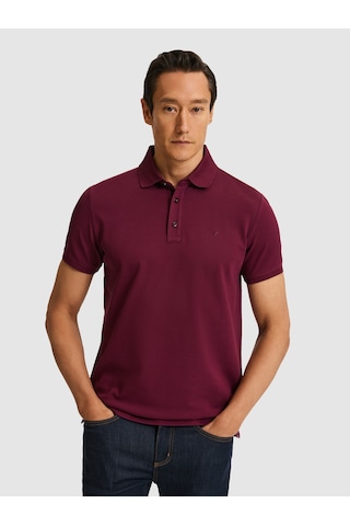 Cacharel Erkek Bordo Tişört Basic 50320657-vr014 Kirmizi