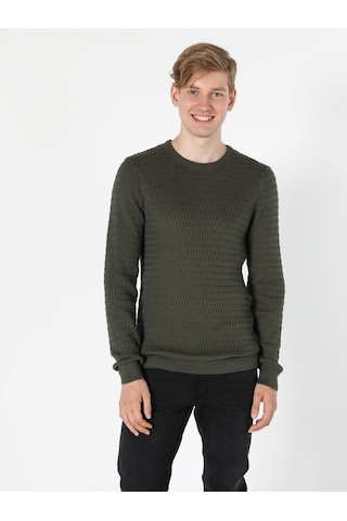Colin's Slim Fit Haki Erkek Kazak CL1056031_Q1.V1_KHA