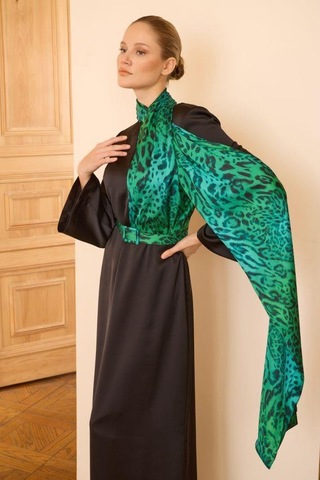 Senna Fıore Dress Yeşil Yeşil