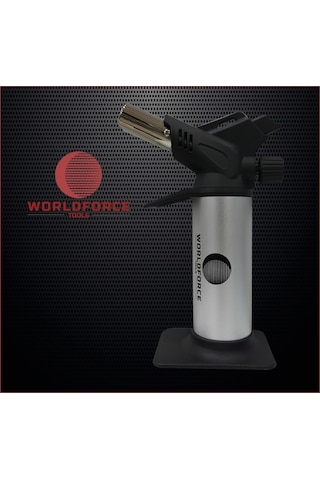 Worldforce Profesyonel Pürmüz Kamp Çakmağı Yüksek Isı Üretir N11.3466 Gri