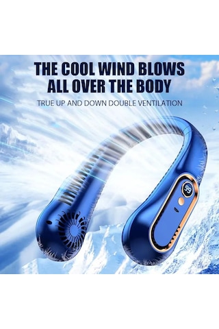 Ambition 3000mah Boyun Fanı Taşınabilir Bıçaksız Mini Usb Şarj