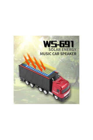 Dorse Tır Tasarımlı Bluetooth Speaker Sd Kart Usb Fm Radyolu Şarjlı Taşınabilir Kablosuz Hoparlör
