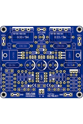 200 Watt Mono Tek Kanal Amfi Devresi Socl 506 2Sc5200 - 2Sa1943 200 Watt Mono Tek Kanal Amfi Devresi Socl 506 2Sc5200 - 2Sa1943
