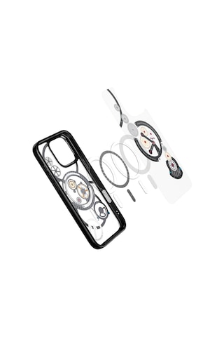 Spigen İphone 16 Pro İle Uyumlu Kılıf Ultra Hybrid T Kamera Buton Korumalı Magfit Magsafe Özellikli C11 Chronos