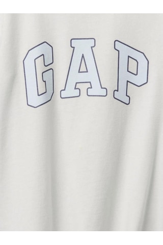 Kız Bebek Gap Logo Grafikli T-shirt Gri-5999 Gri