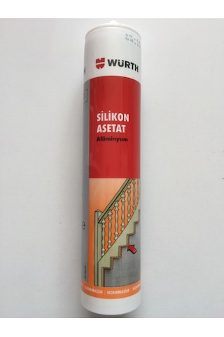 Würth Güçlü Silikon Yapıştırıcı 310ml Gümüş Renk Silikon