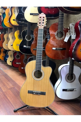 Clariss Kesik Kasa Mat Naturel Klasik Gitar Hg400nc