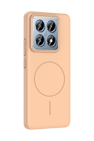 Xiaomi 14t Pro Kılıf İnce Magsafe Kamera Yükseltili Yumuşak Silikon Pazarplus Mürdüm