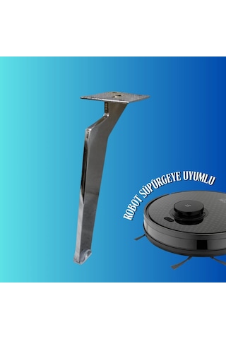 15 Cm Metal Tabanca Ayak Koltuk Ayağı Mobilya Ayağı Ünite Ayağı Konsol Ayağı Puf Berjer Ayağı Krom