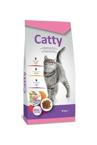 Catty Tavuklu Yetişkin Kedi Maması 15 KG Catty Tavuklu Yetişkin Kedi Maması 15 KG
