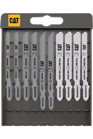 Cat Da06901 10 Parça Profesyonel Metal/ahşap Hassas/kaba Kesim Dekupaj Testere Ucu