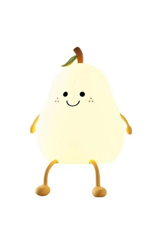 Fastbuy Juhui Store 7 Renk Değiştiren Armut Gece Lambası - Beyaz, Çok Renkli Işık Çok Renkli