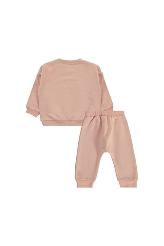 Civil Baby Cvl Baskılı Basic 6-18 Ay Takım - Pembe Pudra Pembesi